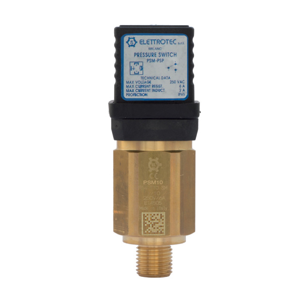 PSM-PSP – Adjustable pressure switches with SPDT contacts and adjustable hysteresis