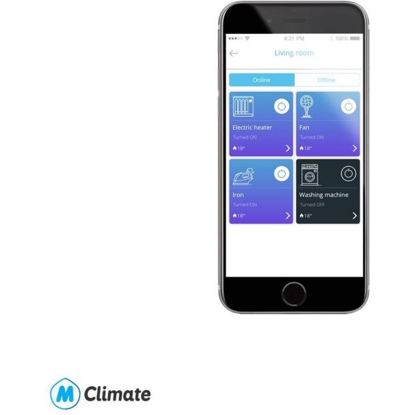 MClimate Smartphone airco bediening via IOS/Android | type: Melissa-WiFi - Afbeelding 2