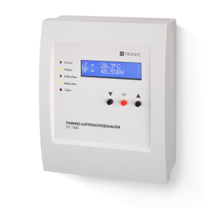 Alternative view of H-Tronic temperatuur-vochtigheidsschakelaar (verwarmingsregeling, klimaatregeling, vochtigheidsregeling, kasregeling) TLF1000