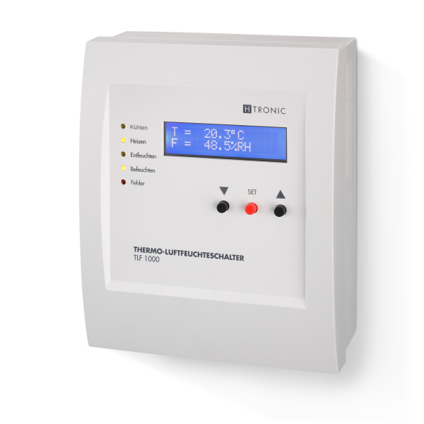 H-Tronic temperatuur-vochtigheidsschakelaar (verwarmingsregeling, klimaatregeling, vochtigheidsregeling, kasregeling) TLF1000 - Bilde 2