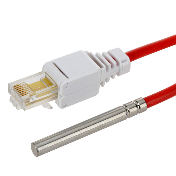 H-Tronic temperatursensor TS 7 (DS18B20 med RJ45), egnet for TS (M) 125 og TS2125