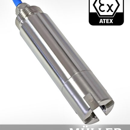 Müller Industrie-Elektronik METP-Ex ATEX turbidity and solids sensor in stainless steel housing